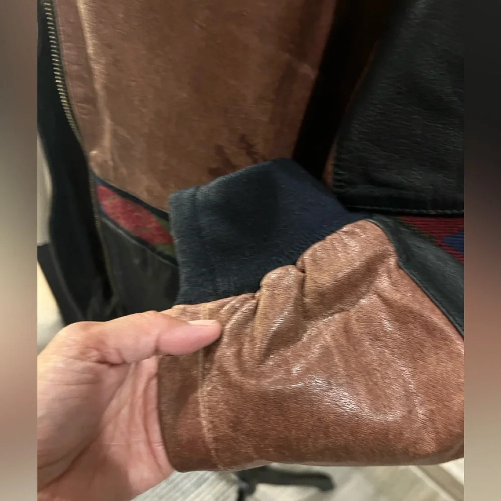 Phase 2 Vintage Man's Leather Jacket Large - image 8